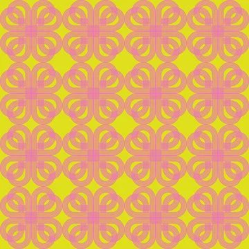 Geometric ornamental pattern forming an elegant decorative mesh Stock Illustration
