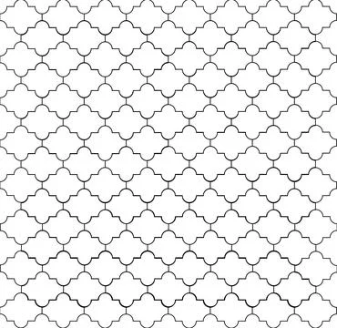 Geometric ornamental pattern Stock Illustration