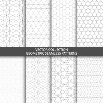 Geometric ornamental patterns. Stock Illustration