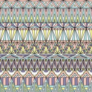 Geometric ornamental seamless pattern for backgrounds, textile and decoration Stock Illustration
