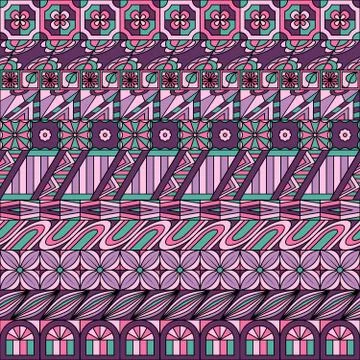 Geometric ornamental seamless pattern for backgrounds, textile and decoration Stock Illustration