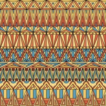 Geometric ornamental seamless pattern for backgrounds, textile and decoration Stock Illustration