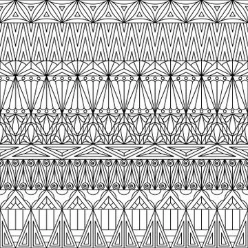 Geometric ornamental seamless pattern Stock Illustration