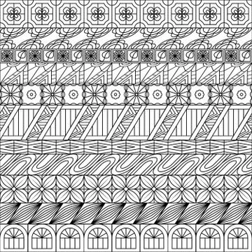 Geometric ornamental seamless pattern Stock Illustration