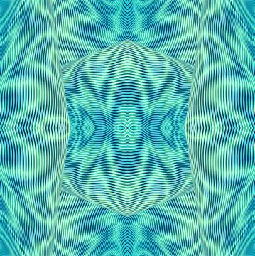 Geometric ornamental seamless pattern in light emerald tones. Stock Illustration