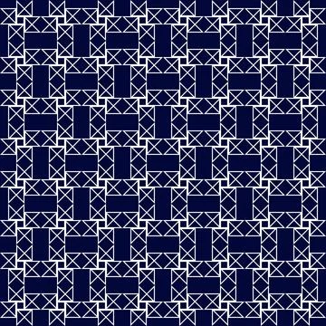 Geometric ornamental vector pattern. Stock Illustration