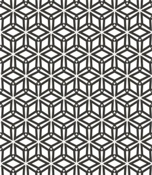 Geometric ornamental vector pattern. Seamless design. Illustrazione stock