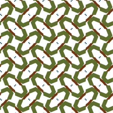 Geometric ornamental vector pattern. Seamless design. Illustrazione stock