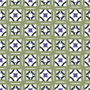 Geometric ornamental vector pattern. Seamless design. Illustrazione stock