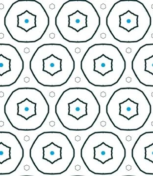 Geometric ornamental vector pattern. Seamless design. Illustrazione stock