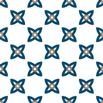 Geometric ornamental vector pattern. Seamless design. Illustrazione stock