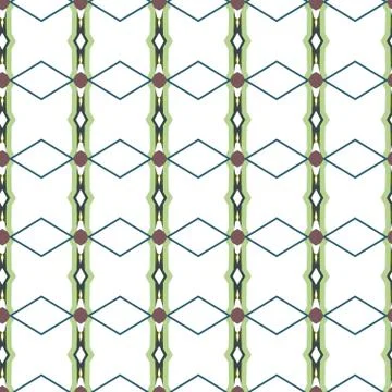 Geometric ornamental vector pattern. Seamless design. Illustrazione stock