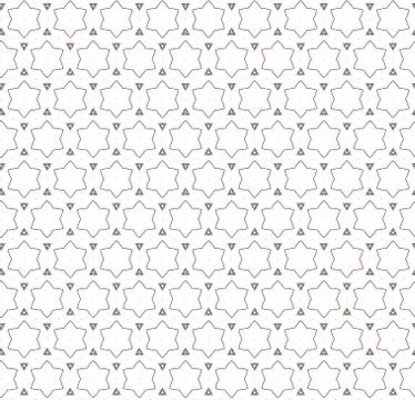 Geometric ornamental vector pattern. Seamless design texture. Illustrazione stock