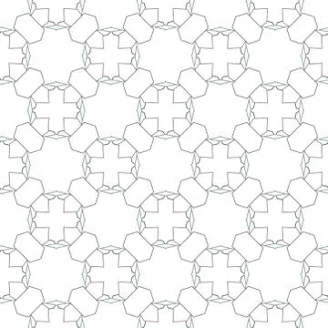 Geometric ornamental vector pattern. Seamless design texture. Illustrazione stock