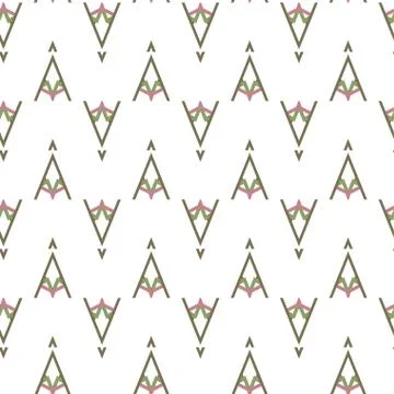 Geometric ornamental vector pattern. Seamless design texture. Illustrazione stock