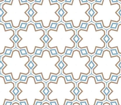 Geometric ornamental vector pattern. Seamless design texture. Stock Illustration