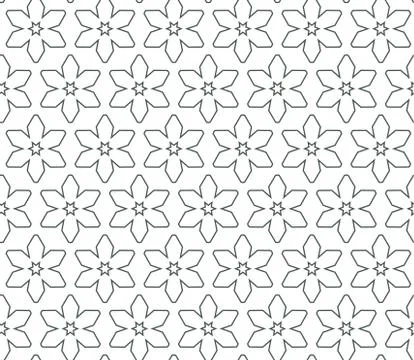 Geometric ornamental vector pattern. Seamless design texture. Stock Illustration