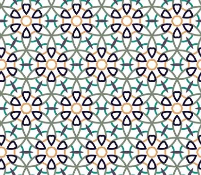 Geometric ornamental vector pattern. Seamless design texture. Illustrazione stock