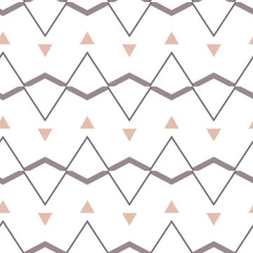 Geometric ornamental vector pattern. Seamless design texture. Illustrazione stock