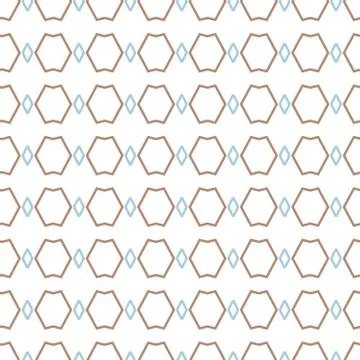 Geometric ornamental vector pattern. Seamless design texture. イラスト素材