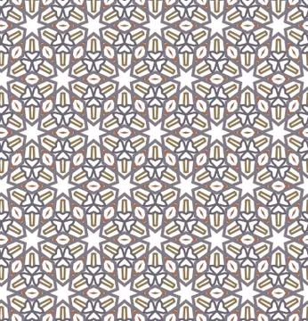 Geometric ornamental vector pattern. Seamless design texture. Illustrazione stock