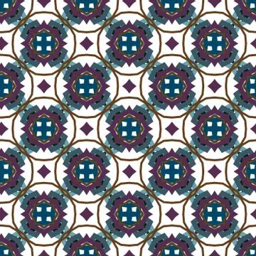 Geometric ornamental vector pattern. Seamless design texture. Stock Illustration