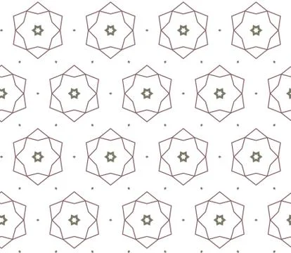 Geometric ornamental vector pattern. Seamless design texture. Stock Illustration