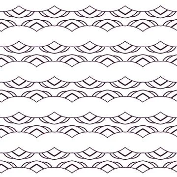 Geometric ornamental vector pattern. Seamless design texture. Illustrazione stock