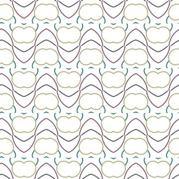 Geometric ornamental vector pattern. Seamless design texture. Illustrazione stock