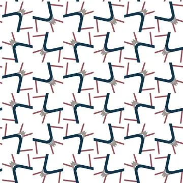 Geometric ornamental vector pattern. Seamless design texture. Illustrazione stock
