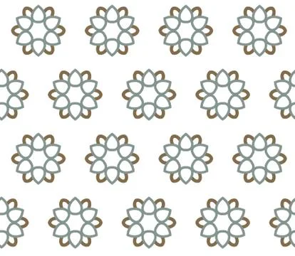Geometric ornamental vector pattern. Seamless design texture. Stock Illustration