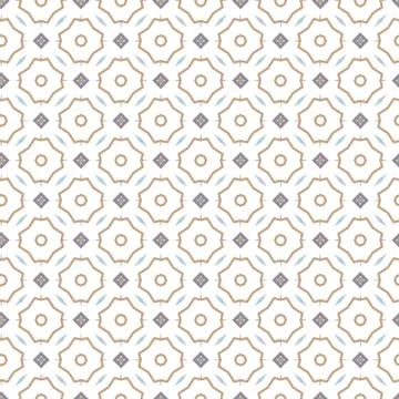 Geometric ornamental vector pattern. Seamless design texture. イラスト素材