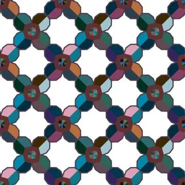 Geometric ornamental vector pattern. Seamless design texture. Illustrazione stock