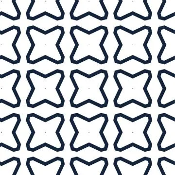 Geometric ornamental vector pattern. Seamless design texture. Stock Illustration