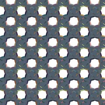 Geometric ornamental vector pattern. Seamless design texture. イラスト素材