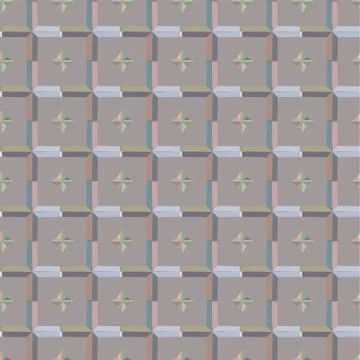 Geometric ornamental vector pattern. Seamless design texture. Stock Illustration