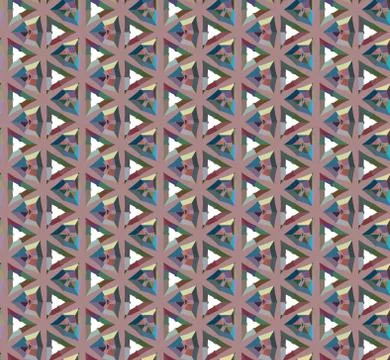 Geometric ornamental vector pattern. Seamless design texture. イラスト素材