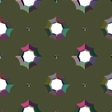 Geometric ornamental vector pattern. Seamless design texture. Illustrazione stock