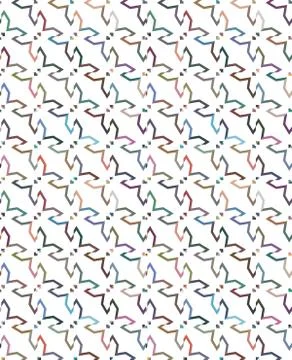 Geometric ornamental vector pattern. Seamless design texture. Illustrazione stock