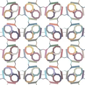 Geometric ornamental vector pattern. Seamless design texture. Illustrazione stock