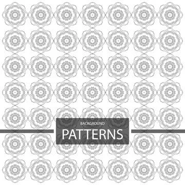 Geometric ornaments design set vector Stock Illustration