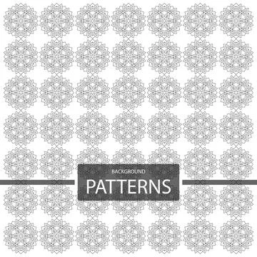 Geometric ornaments design set vector Stock Illustration