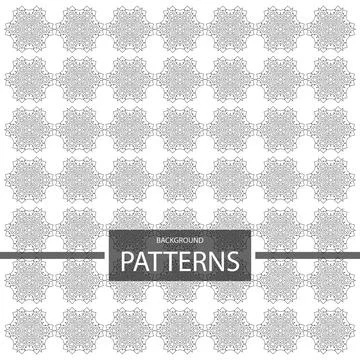 Geometric ornaments design set vector Stock Illustration