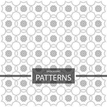 Geometric ornaments design set vector Stock Illustration