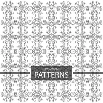 Geometric ornaments design set vector Stock Illustration