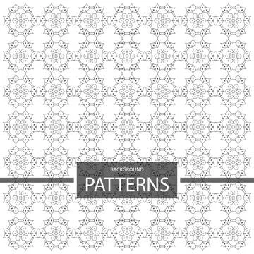 Geometric ornaments design set vector Stock Illustration