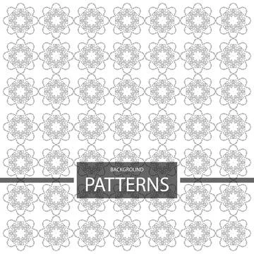 Geometric ornaments design set vector Stock Illustration