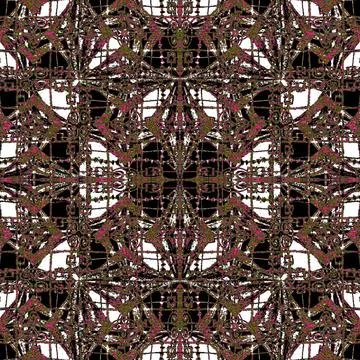Geometric Ornate Abstract Grunge Pattern Digital art collage technique geo... Stock Photos