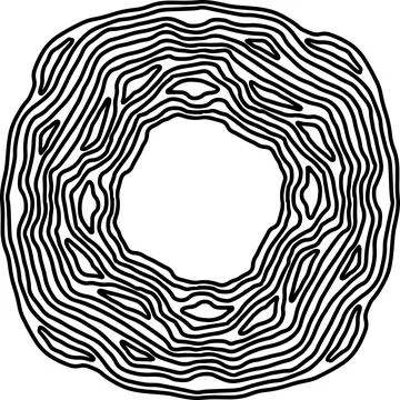 Geometric ornate simple frame. Vector black and white illustration. Stock-Illustration