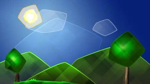 Geometric Outdoor Scene Stock Footage 234341132